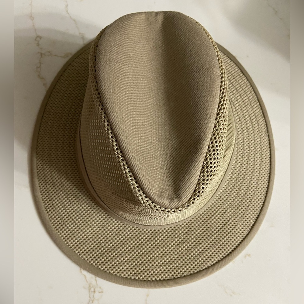 HENSCHEL HAT CO. Beige Mesh AUSSIE BREEZER Fedora Hat